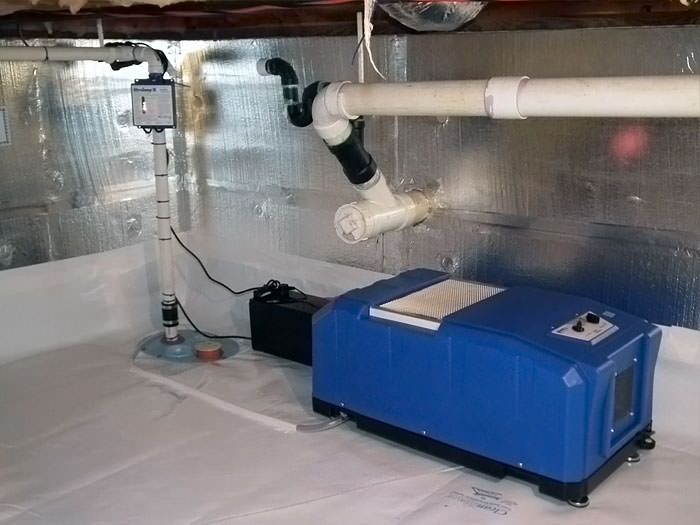Crawl Space Dehumidification System in Grand Rapids, Lansing, Kalamazoo