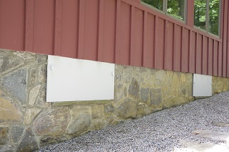 Airtight crawl space doors in Ludington