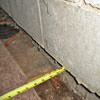 Foundation wall separating from the floor in Saint Johns home
