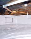 a sealed crawl space installation in Kalamazoo