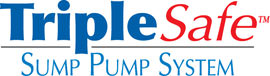 Sump pump system logo for our TripleSafe, available in areas like Hastings