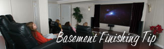 A waterproofed basement that has been finished into a family room in Kalamazoo