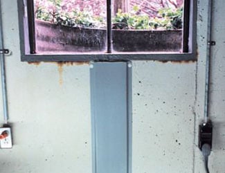 Repaired waterproofed basement window leak in Elkhart